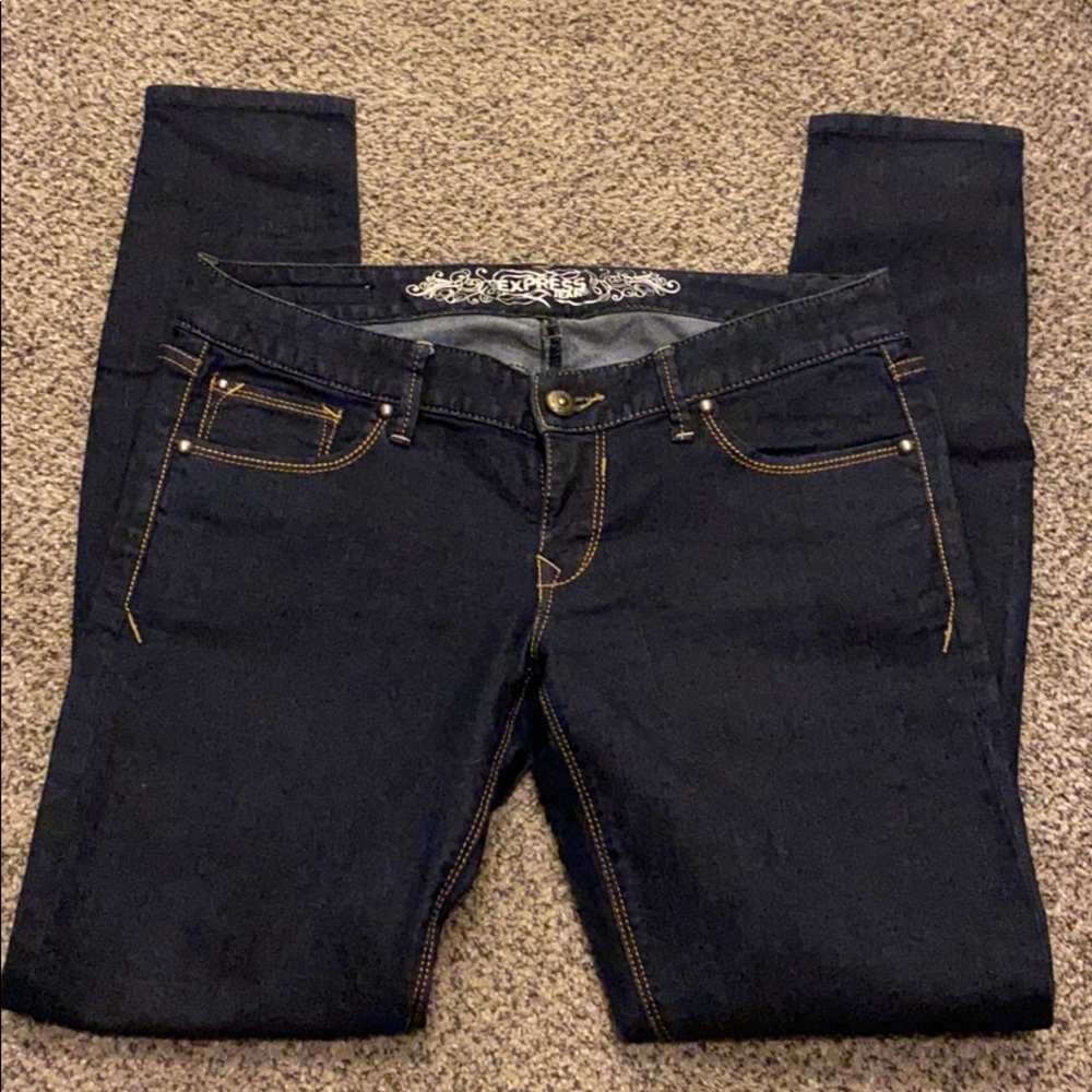 Express 6t women’s jean leggings